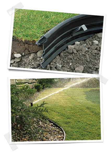 Plastic Lawn Edging  - Professional Grade Edg-King by Oly-Ola